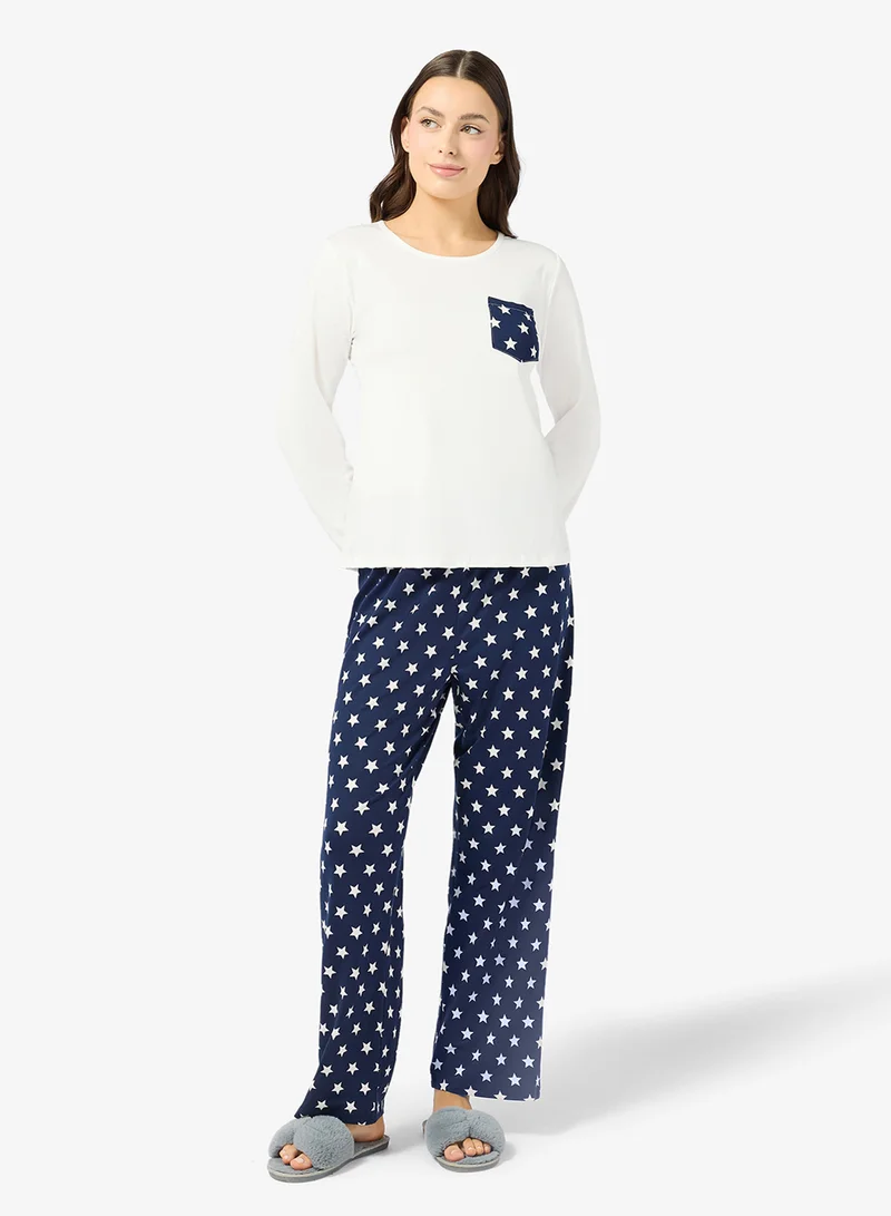 جينجر طقم بيجاما وتيشيرت برسومات